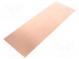 Laminat  FR4  0,6mm  L 280mm  W 100mm  Beschichtung  Kupfer