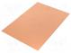 Laminat  FR4  0,6mm  L 170mm  W 120mm  Beschichtung  Kupfer