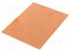 Laminat  FR4  1,5mm  L 100mm  W 75mm  Beschichtung  Kupfer