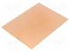 Laminat  FR4  0,8mm  L 100mm  W 75mm  Beschichtung  Kupfer