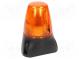 Signalgeber  Licht  Dauerlicht,Blinklicht  orange  LEDD100  IP65