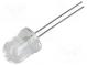 LED  10mm  blau  6500÷8500mcd  30°  Front  gewölbt