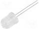LED  10mm  warmweiß  8500÷11000mcd  30°  Front  gewölbt