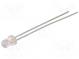 LED  3mm  blau  1300÷2200mcd  30°  Front  gewölbt