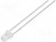 LED  3mm  blau  2200÷3800mcd  30°  Front  gewölbt