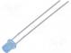LED  3mm  blau  210÷350mcd  110°  Front  flach