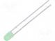 LED  3mm  gelb-grün  90÷160mcd  80°  Front  gewölbt
