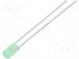 LED  3mm  gelb-grün  20÷45mcd  130°  Front  flach  ohne Flansch