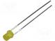 LED  3mm  gelb  6÷13mcd  130°  Front  flach