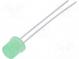LED  5mm  grün-gelb  13÷30mcd  130°  20mA  1,6÷2,4V  Front  flach