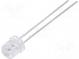LED  5mm  rot  270÷460mcd  110°  20mA  1,6÷2,4V  Front  flach