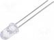 LED  5mm  rot  2900÷5000mcd  45°  20mA  1,6÷2,4V  Front  gewölbt