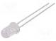 LED  5mm  rot  8500÷14000mcd  15°  20mA  1,6÷2,6V  Front  gewölbt
