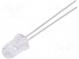 LED  5mm  rot  2900÷5000mcd  30°  20mA  1,6÷2,4V  Front  gewölbt