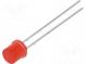 LED  5mm  rot  70÷120mcd  130°  20mA  1,6÷2,4V  Front  flach