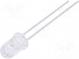 LED  5mm  gelb  1300÷2200mcd  45°  20mA  1,6÷2,4V  Front  gewölbt