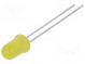 LED  5mm  gelb  38÷43mcd  40°  20mA  1,6÷2,5V  Front  gewölbt