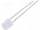 LED  5mm  blau  460÷780mcd  100°  20mA  2,6÷3,6V  Front  flach