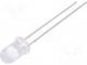 LED  5mm  blau  6500÷11000mcd  15°  20mA  2,6÷3,6V  Front  gewölbt