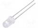 LED  5mm  blau  2900÷5000mcd  30°  20mA  2,6÷3,6V  Front  gewölbt