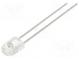 LED  oval  5,2x3,8mm  grün  3000÷4000mcd  110/45°  Front  gewölbt