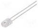 LED  oval  5,2x3,8mm  rot  1300÷2200mcd  110/45°  Front  gewölbt