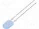 LED  oval  5,2x3,8mm  blau  460÷780mcd  110/40°  Front  gewölbt