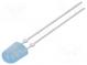 LED  oval  5,2x3,8mm  blau  460÷780mcd  110/40°  Front  gewölbt
