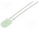 LED  oval  5,2x3,8mm  grün  1300÷2200mcd  110/40°  Front  gewölbt