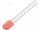 LED  oval  5,2x3,8mm  rot  780÷1300mcd  110/40°  Front  gewölbt