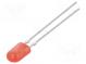 LED  oval  5,2x3,8mm  rot  780÷1300mcd  110/40°  Front  gewölbt
