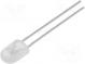 LED  oval  5,2x3,8mm  kaltweiß  2200÷3800mcd  110/40°  2,6÷3,4V