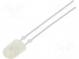 LED  oval  5,2x3,8mm  gelb  600÷1000mcd  110/40°  Front  gewölbt