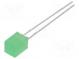 LED  quadratisch  5x5mm  grün  10÷15mcd  146°  Front  flach  20mA