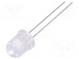 LED  8mm  blau  2900÷5000mcd  25°  Front  gewölbt