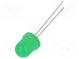 LED  8mm  gelb-grün  5÷10mcd  120°  Front  gewölbt