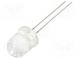 LED  8mm  kaltweiß  4000÷5000mcd  15°  Front  gewölbt