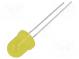 LED  8mm  gelb  40÷45mcd  40°  Front  gewölbt