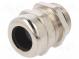 Kabelverschraubung  mit Erdung  M25  1,5  IP68  Mat  Messing