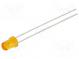 LED  3mm  orange  65÷180mcd  45°  Front  gewölbt  Rastermaß  2,54mm