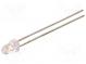 LED  3mm  kaltweiß  1150÷2200mcd  45°  Front  gewölbt