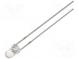 LED  5mm  gelb  3000÷9000mcd  30°  20mA  Front  gewölbt