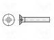 Schraube  M2,5x8  DIN  965  Kopf  Senkkopf  Phillips  Stahl  PH1
