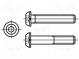Schraube  M6x40  Kopf  Kugelkopf  Sechskant  A2 Edelstahl  HEX 4mm