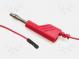 Messleitung  60VDC  3A  mit 4mm Längsbuchse  L  1m  rot  934160101