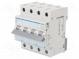 Überstromschalter  230/400VAC  lNenn  16A  Pole  4  DIN  Charakt  B