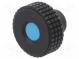 Rändelschraube  Ø  61mm  Innengew  M12  20mm  H  39mm  Deckel  blau