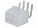 Socket  wire-board  male  MF42  4.2mm  PIN  6  THT  PCB snap  7A