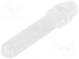Lichtwellenleiter für LED  rund  Ø2,8mm  Front  flach  gerade