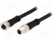 Kabel  für Sensoren/Automaten  M8-M8  männlich  weiblich  PIN  4
